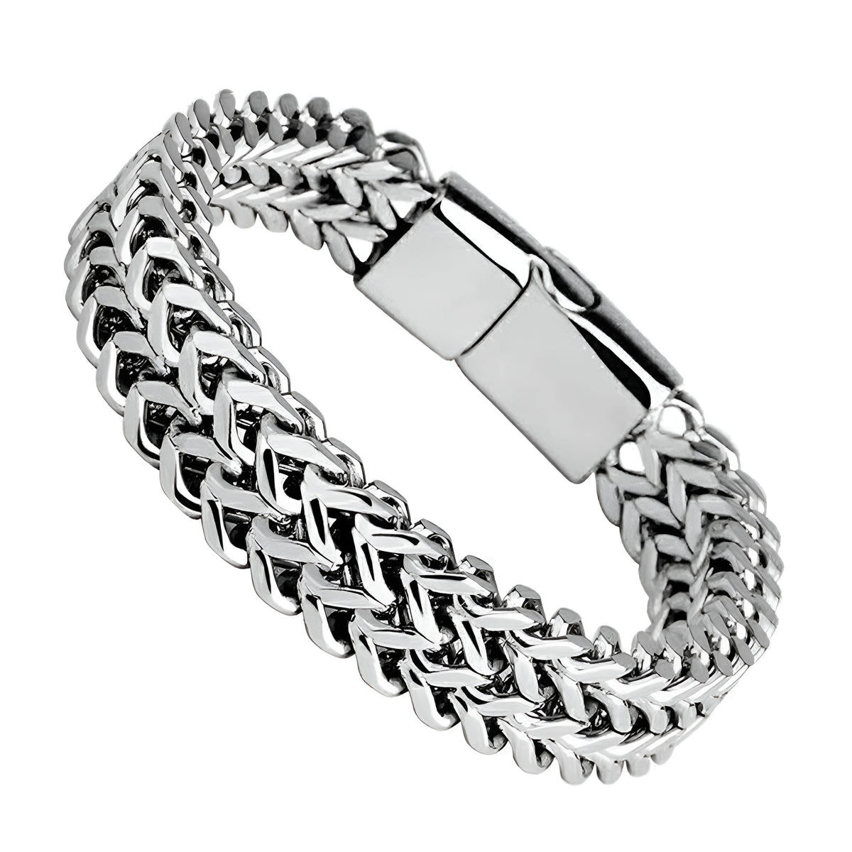 Elegant Silver Chain Bracelet With Modern Design for Timeless Style"